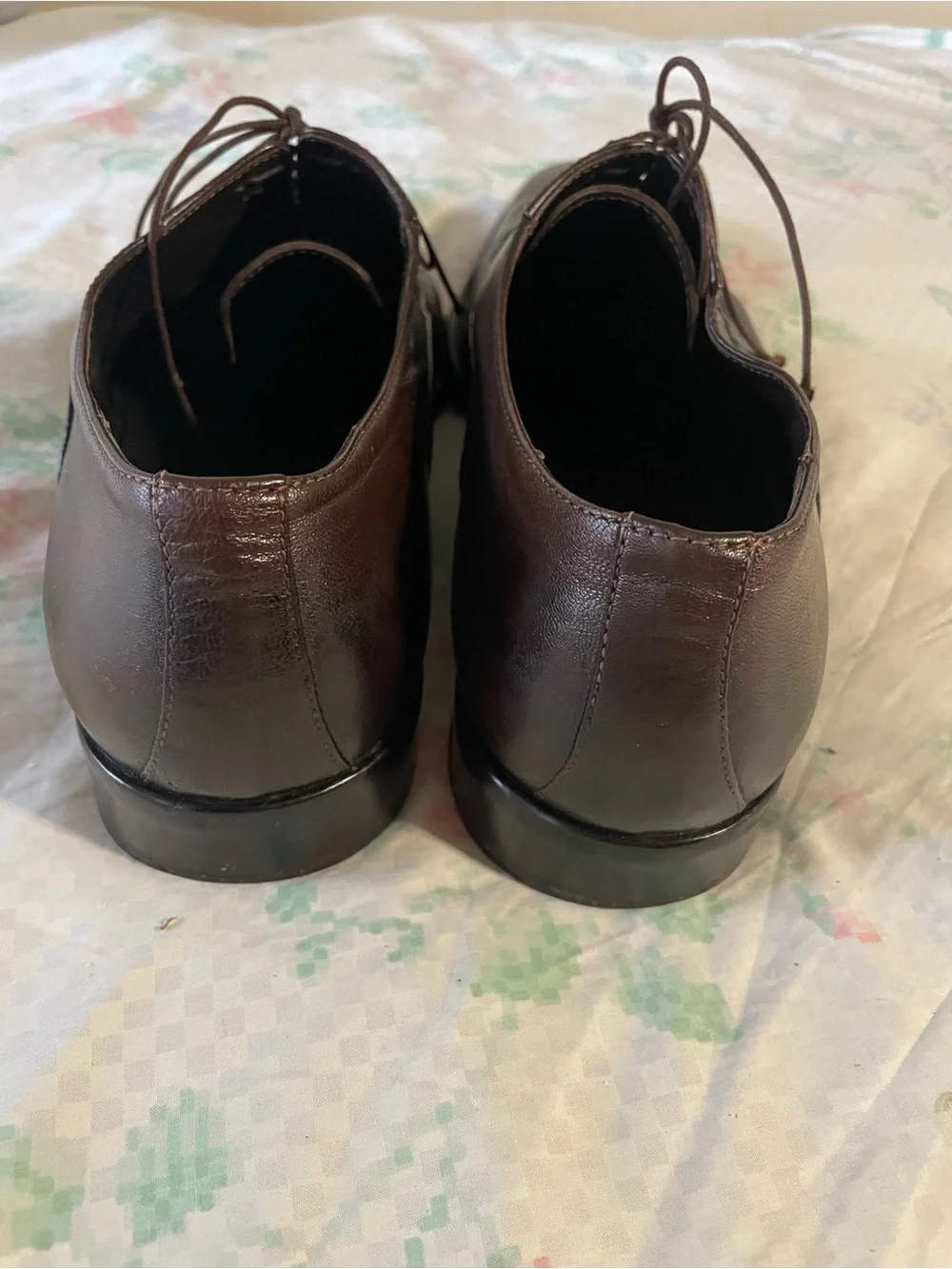 Bruno Magli Dark Brown Leather Cap-Toe Oxfords